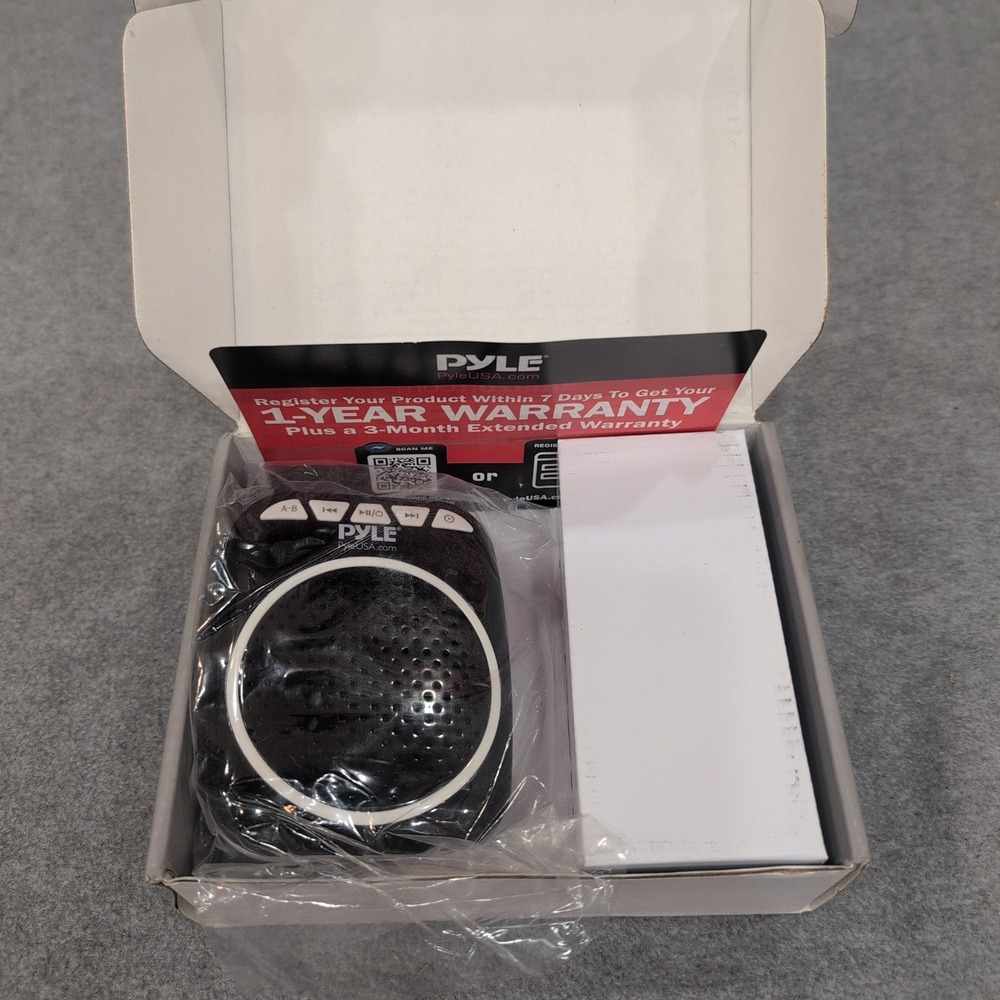PYLE PWMA55 Voice Amplifier Loud Speaker MP3 Player Black Portable Microphone - Picture 3 of 4
